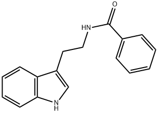 N-(2-吲哚-3-基乙基)苯甲酰胺 结构式