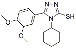 4-CYCLOHEXYL-5-(3,4-DIMETHOXY-PHENYL)-4H-[1,2,4]TRIAZOLE-3-THIOL 结构式