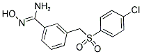 3-([(4-CHLOROPHENYL)SULFONYL]METHYL)-N'-HYDROXYBENZENECARBOXIMIDAMIDE 结构式