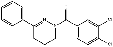 (3,4-DICHLOROPHENYL)[3-PHENYL-5,6-DIHYDRO-1(4H)-PYRIDAZINYL]METHANONE 结构式