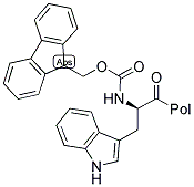 FMOC-D-TRP-WANG RESIN 结构式