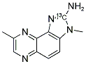 2-AMINO-3,8-DIMETHYLIMIDAZO[4,5-F]QUINOXALINE-2-(13)C 结构式