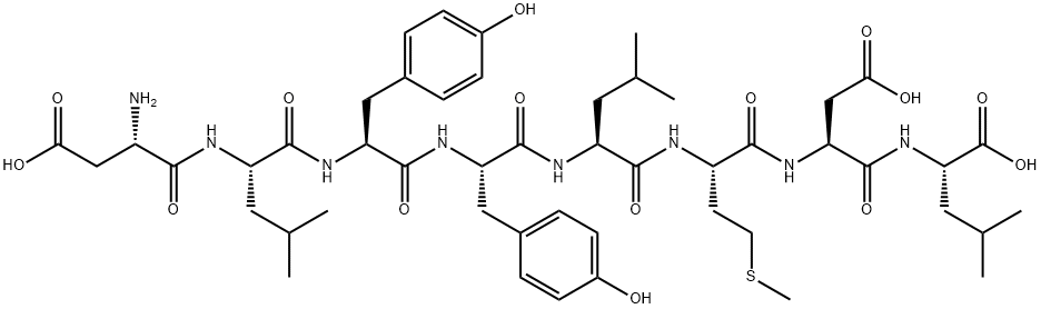 FIBRONECTIN RECEPTOR PEPTIDE (124-131) 结构式