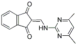 2-(((4,6-DIMETHYLPYRIMIDIN-2-YL)AMINO)METHYLENE)INDANE-1,3-DIONE 结构式