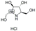 2,5-DIDEOXY-2,5-IMINO-D-MANNITOL HCL 结构式