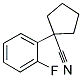 1-(2-Fluorophenyl)cyclopentanecarbonitrile 结构式