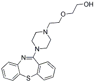 11-[4-[2-(2-羟基乙氧基)乙基]-1-哌嗪基]二苯并[b,f][1,4]硫氮杂卓 结构式