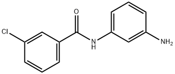 N-(3-AMINOPHENYL)-3-CHLOROBENZAMIDE 结构式