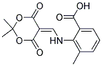 2-(((4,4-DIMETHYL-2,6-DIOXO(3,5-DIOXANYLIDENE))METHYL)AMINO)-3-METHYLBENZOIC ACID 结构式