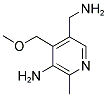 3-AMINO-5-AMINOMETHYL-4-METHOXYMETHYL-2-METHYLPYRIDINE 结构式