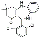 2,10-Diaza-9-(2,6-dichlorophenyl)-5,5,13-trimethyltricyclo[9.4.0.0(3,8)]pentadeca-1(11),3(8),12,14-tetraen-7-one 结构式