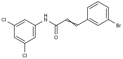3-(3-Bromophenyl)-N-(3,5-dichlorophenyl)acrylamide 结构式