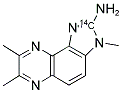 2-Amino-3,7,8-trimethyl-3H-imidazo[4,5-f]quinoxaline-2-(14)c 结构式