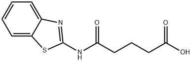 5-(苯并[D]噻唑-2-基氨基)-5-氧代戊酸 结构式