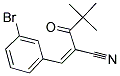 2-(2,2-DIMETHYLPROPANOYL)-3-(3-BROMOPHENYL)PROP-2-ENENITRILE 结构式