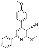 4-(4-METHOXY-PHENYL)-2-METHYLSULFANYL-6-PHENYL-NICOTINONITRILE 结构式