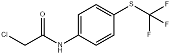 2-CHLORO-N-(4-(TRIFLUOROMETHYLTHIO)PHENYL)ETHANAMIDE 结构式