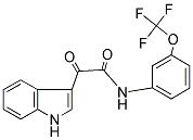 2-INDOL-3-YL-2-OXO-N-(3-(TRIFLUOROMETHOXY)PHENYL)ETHANAMIDE 结构式