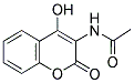 N-(4-HYDROXY-2-OXO-2H-CHROMEN-3-YL)-ACETAMIDE 结构式