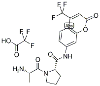 ALA-PRO-7-AMIDO-4-TRIFLUOROMETHYLCOUMARIN, TFA 结构式