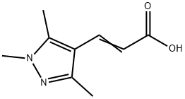 3-(1,3,5-三甲基-1H-吡唑-4-基)丙烯酸 结构式