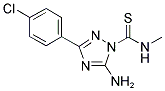 5-AMINO-3-(4-CHLOROPHENYL)-TRIAZOLE-METHYL-THIOCARBOXAMIDE 结构式