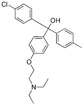 1-(4-(2-DIETHYLAMINOETHOXY)PHENYL)-1-P-TOLYL-2-(4-CHLOROPHENYL)ETHANOL 结构式