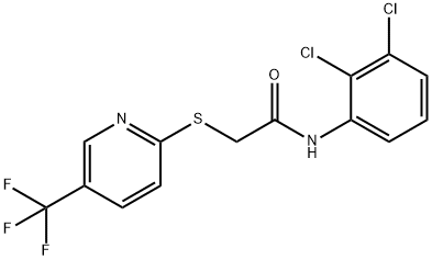 N-(2,3-DICHLOROPHENYL)-2-([5-(TRIFLUOROMETHYL)-2-PYRIDINYL]SULFANYL)ACETAMIDE 结构式