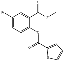 4-BROMO-2-(METHOXYCARBONYL)PHENYL 2-THIOPHENECARBOXYLATE 结构式