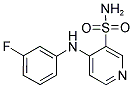 4-(3-FLUOROANILINO)-3-PYRIDINESULFONAMIDE 结构式