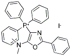 N,N-DIMETHYL-N-[2-PHENYL-4-(1,1,1-TRIPHENYLPHOSPHONIO)-1,3-OXAZOL-5-YL]AMINE IODIDE 结构式