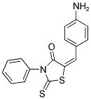 (5E)-5-(4-AMINOBENZYLIDENE)-3-PHENYL-2-THIOXO-1,3-THIAZOLIDIN-4-ONE 结构式