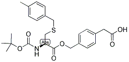 BOC-L-CYS(PMEBZL)-O-CH2-PHI-CH2-COOH 结构式