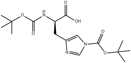 N,N'-双-BOC-D-组氨酸 结构式