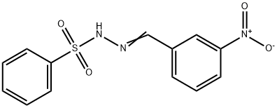 N'-[(E)-(3-NITROPHENYL)METHYLIDENE]BENZENESULFONOHYDRAZIDE 结构式