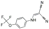 (((4-(TRIFLUOROMETHOXY)PHENYL)AMINO)METHYLENE)METHANE-1,1-DICARBONITRILE 结构式