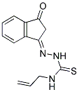 3-(AZA(((PROP-2-ENYLAMINO)THIOXOMETHYL)AMINO)METHYLENE)INDAN-1-ONE 结构式