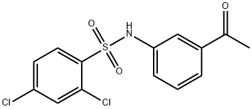 N-(3-乙酰苯基)-2,4-二氯苯磺酰胺 结构式