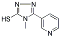4-METHYL-5-PYRIDIN-3-YL-4H-[1,2,4]TRIAZOLE-3-THIOL 结构式