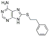 8-((2-PHENYLETHYL)THIO)-9H-PURIN-6-AMINE 结构式