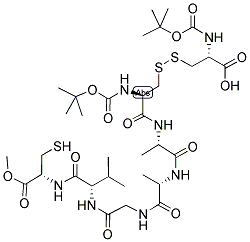 BOC-CYSTINE-ALA-ALA-GLY-VAL-CYSTEINE-OME 结构式