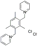 1-[2,4,6-TRIMETHYL-3-(PYRIDINIUM-1-YLMETHYL)BENZYL]PYRIDINIUM DICHLORIDE 结构式