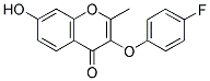 3-(4-FLUORO-PHENOXY)-7-HYDROXY-2-METHYL-CHROMEN-4-ONE 结构式