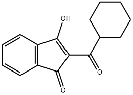 2-(CYCLOHEXYLCARBONYL)-3-HYDROXYINDEN-1-ONE 结构式