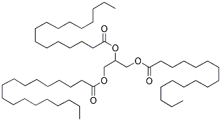 1,2-棕榈酸-3-硬脂酸甘油酯 结构式