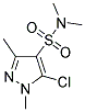 5-CHLORO-N,N,1,3-TETRAMETHYL-1H-PYRAZOLE-4-SULFONAMIDE 结构式