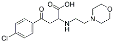 4-(4-CHLOROPHENYL)-2-[(2-MORPHOLINOETHYL)AMINO]-4-OXOBUTANOIC ACID 结构式
