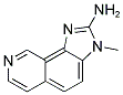 2-AMINO-3-METHYL-3H-IMIDAZO[4,5-H]ISOQUINOLINE 结构式