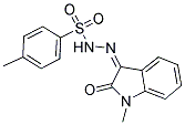 3-(4-TOLUENESULPHONYLHYDRAZIDYL)-2-INDOLINONE 结构式