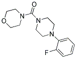 4-(2-FLUOROPHENYL)PIPERAZINYL MORPHOLIN-4-YL KETONE 结构式